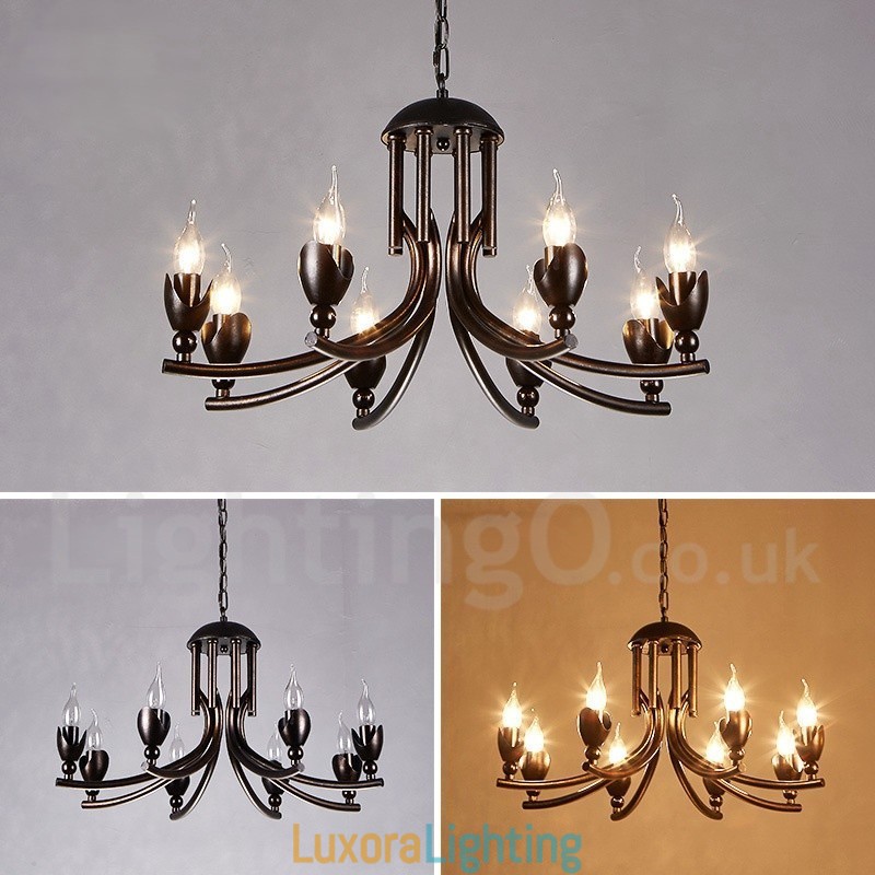 Designer Touch Decorative Industrial Style Steel Lighting Store Pendant Chandelier Light