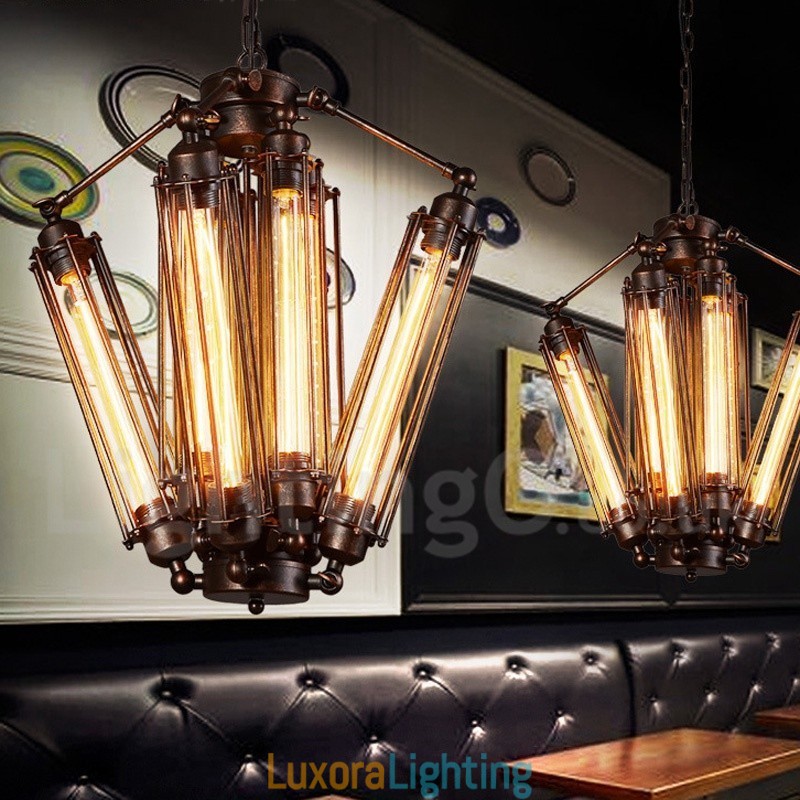 Designer Touch Decorative Industrial Style Steel Lighting Store Pendant Chandelier Light