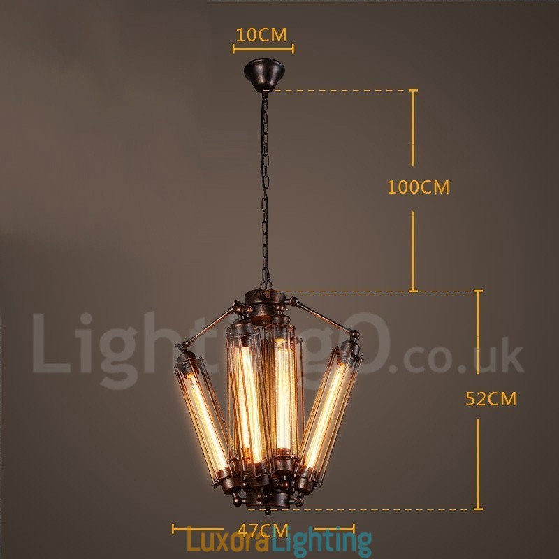 Designer Touch Decorative Industrial Style Steel Lighting Store Pendant Chandelier Light