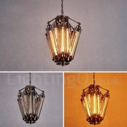 Designer Touch Decorative Industrial Style Steel Lighting Store Pendant Chandelier Light