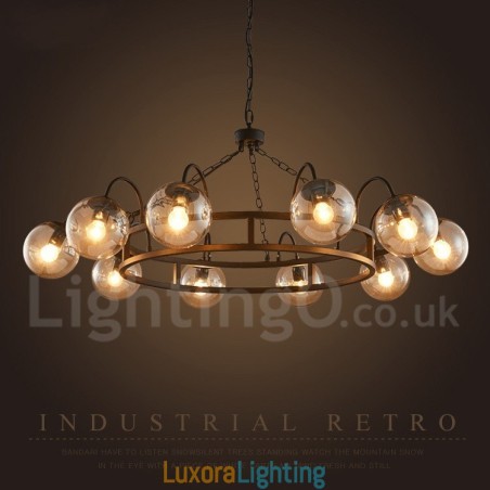 Designer Touch Decorative Industrial Style Steel Lighting Store Pendant Chandelier Light