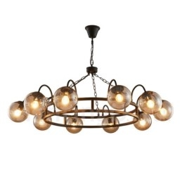 Designer Touch Decorative Industrial Style Steel Lighting Store Pendant Chandelier Light