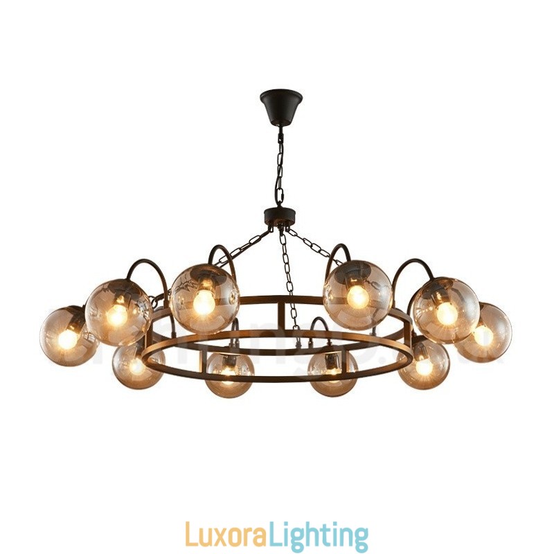 Designer Touch Decorative Industrial Style Steel Lighting Store Pendant Chandelier Light