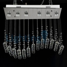 Designer Touch Decorative Modern Contemporary Chandelier Flush mount Pendant Fixture Crystal Rain Drop Light