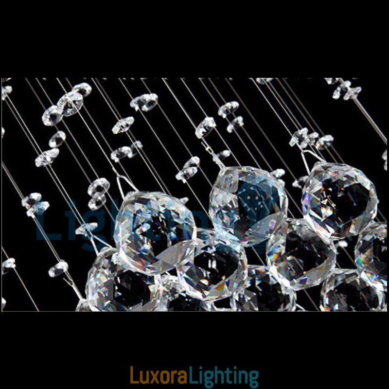 Designer Touch Decorative Modern Contemporary Chandelier Flush mount Pendant Fixture Crystal Rain Drop Light