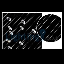 Designer Touch Decorative Modern Contemporary Chandelier Flush mount Pendant Fixture Crystal Rain Drop Light