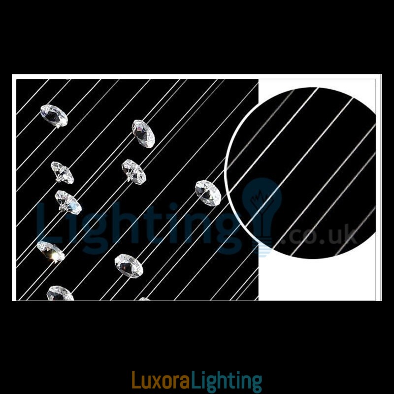 Designer Touch Decorative Modern Contemporary Chandelier Flush mount Pendant Fixture Crystal Rain Drop Light