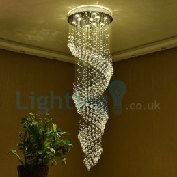Designer Touch Decorative Modern Contemporary Chandelier Flush mount Pendant Fixture Crystal Rain Drop Light