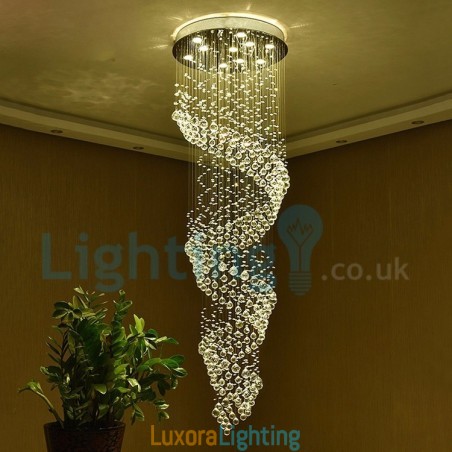 Designer Touch Decorative Modern Contemporary Chandelier Flush mount Pendant Fixture Crystal Rain Drop Light