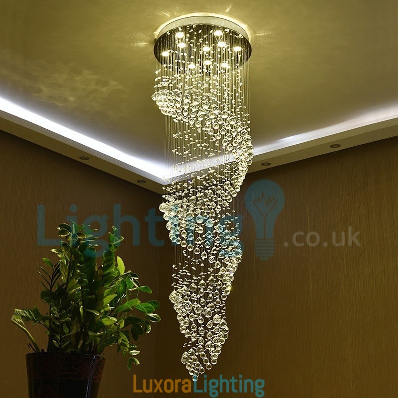 Designer Touch Decorative Modern Contemporary Chandelier Flush mount Pendant Fixture Crystal Rain Drop Light