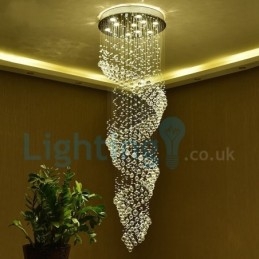 Designer Touch Decorative Modern Contemporary Chandelier Flush mount Pendant Fixture Crystal Rain Drop Light
