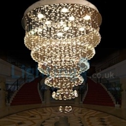 Designer Touch Decorative Modern Contemporary Chandelier Flush mount Pendant Fixture Crystal Rain Drop Light