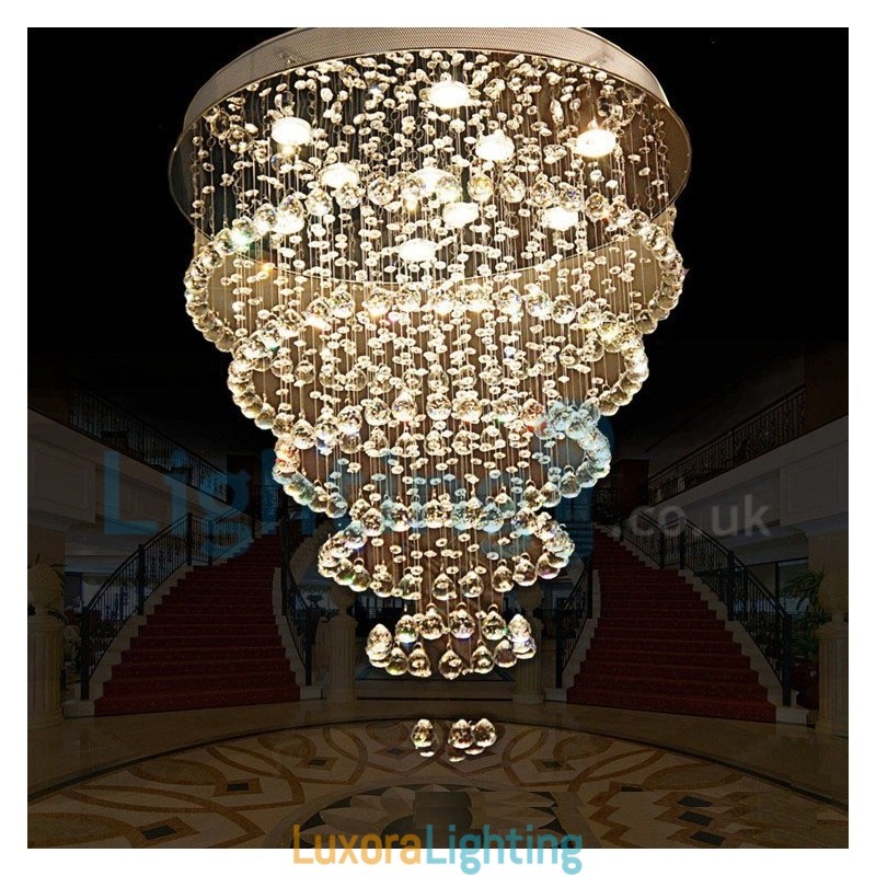Designer Touch Decorative Modern Contemporary Chandelier Flush mount Pendant Fixture Crystal Rain Drop Light