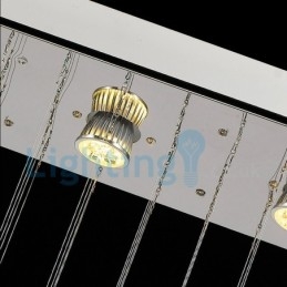 Designer Touch Decorative Modern Contemporary Chandelier Flush mount Pendant Fixture Crystal Rain Drop Light