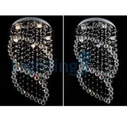 Designer Touch Decorative Modern Contemporary Chandelier Flush mount Pendant Fixture Crystal Rain Drop Light