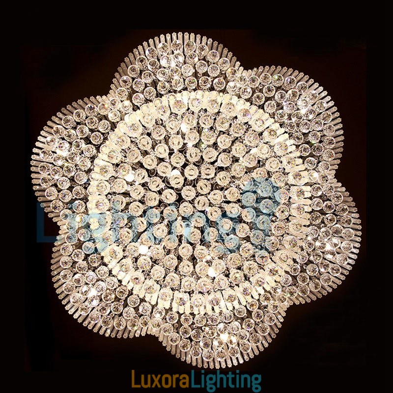 Designer Touch Decorative Modern Contemporary Chandelier Flush mount Pendant Fixture Crystal Rain Drop Light