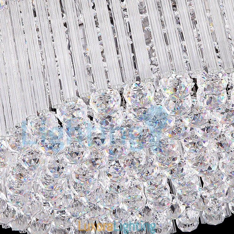 Designer Touch Decorative Modern Contemporary Chandelier Flush mount Pendant Fixture Crystal Rain Drop Light