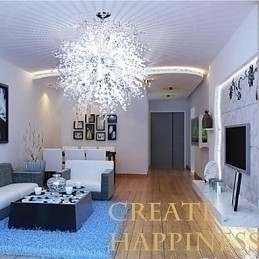 Designer Touch Decorative Chandelier Pendant Light imitated Crystal Globe