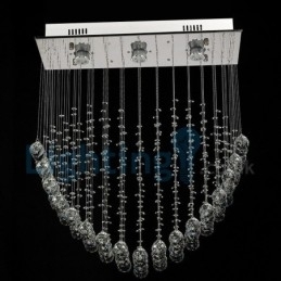 Designer Touch Decorative Modern Contemporary Chandelier Flush mount Pendant Fixture Crystal Rain Drop Light