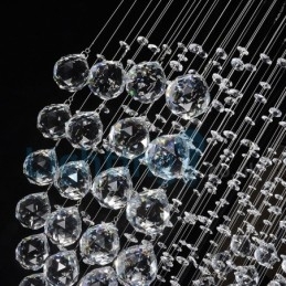 Designer Touch Decorative Modern Contemporary Chandelier Flush mount Pendant Fixture Crystal Rain Drop Light