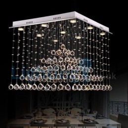 Designer Touch Decorative Modern Contemporary Chandelier Flush mount Pendant Fixture Crystal Rain Drop Light