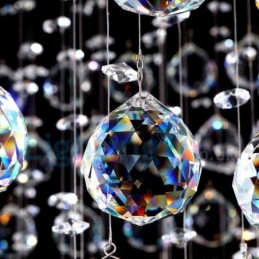 Designer Touch Decorative Modern Contemporary Chandelier Flush mount Pendant Fixture Crystal Rain Drop Light