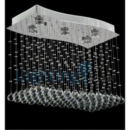 Designer Touch Decorative Modern Contemporary Chandelier Flush mount Pendant Fixture Crystal Rain Drop Light