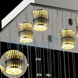 Designer Touch Decorative Modern Contemporary Chandelier Flush mount Pendant Fixture Crystal Rain Drop Light