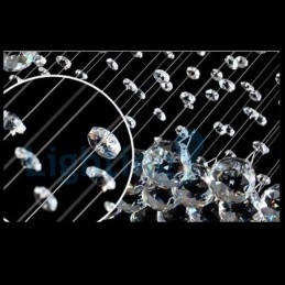 Designer Touch Decorative Modern Contemporary Chandelier Flush mount Pendant Fixture Crystal Rain Drop Light
