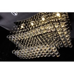 Designer Touch Decorative Modern Contemporary Chandelier Flush mount Pendant Fixture Crystal Rain Drop Light