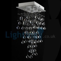 Designer Touch Decorative Modern Contemporary Chandelier Flush mount Pendant Fixture Crystal Rain Drop Light