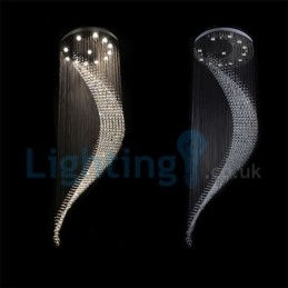 Designer Touch Decorative Modern Contemporary Chandelier Flush mount Pendant Fixture Crystal Rain Drop Light