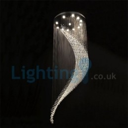 Designer Touch Decorative Modern Contemporary Chandelier Flush mount Pendant Fixture Crystal Rain Drop Light
