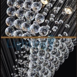Designer Touch Decorative Modern Contemporary Chandelier Flush mount Pendant Fixture Crystal Rain Drop Light