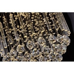 Designer Touch Decorative Modern Contemporary Chandelier Flush mount Pendant Fixture Crystal Rain Drop Light