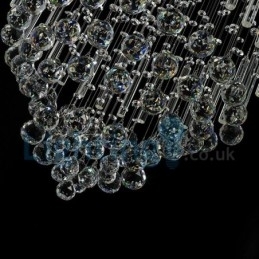 Designer Touch Decorative Modern Contemporary Chandelier Flush mount Pendant Fixture Crystal Rain Drop Light