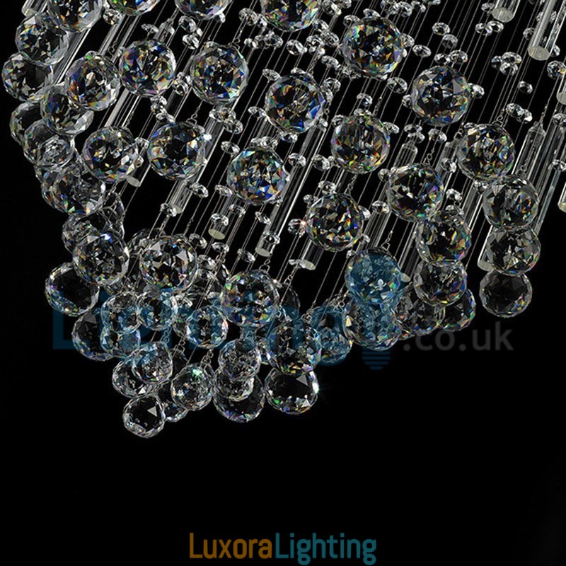 Designer Touch Decorative Modern Contemporary Chandelier Flush mount Pendant Fixture Crystal Rain Drop Light