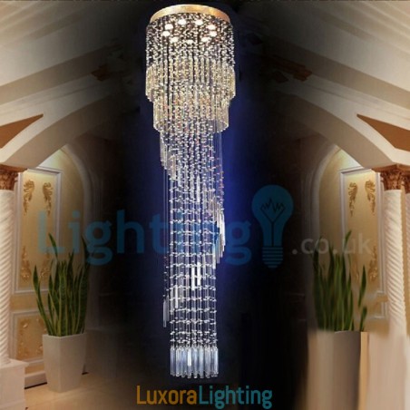 Designer Touch Decorative Modern Contemporary Chandelier Flush mount Pendant Fixture Crystal Rain Drop Light