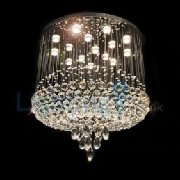Designer Touch Decorative Modern Contemporary Chandelier Flush mount Pendant Fixture Crystal Rain Drop Light