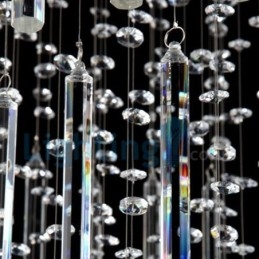 Designer Touch Decorative Modern Contemporary Chandelier Flush mount Pendant Fixture Crystal Rain Drop Light