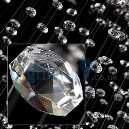 Designer Touch Decorative Modern Contemporary Chandelier Flush mount Pendant Fixture Crystal Rain Drop Light