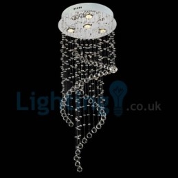 Designer Touch Decorative Modern Contemporary Chandelier Flush mount Pendant Fixture Crystal Rain Drop Light