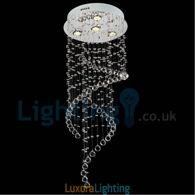 Designer Touch Decorative Modern Contemporary Chandelier Flush mount Pendant Fixture Crystal Rain Drop Light