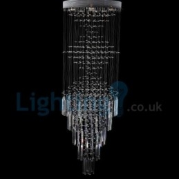 Designer Touch Decorative Modern Contemporary Chandelier Flush mount Pendant Fixture Crystal Rain Drop Light