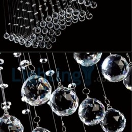 Designer Touch Decorative Modern Contemporary Chandelier Flush mount Pendant Fixture Crystal Rain Drop Light