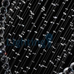 Designer Touch Decorative Modern Contemporary Chandelier Flush mount Pendant Fixture Crystal Rain Drop Light