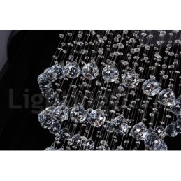 Designer Touch Decorative Modern Contemporary Chandelier Flush mount Pendant Fixture Crystal Rain Drop Light