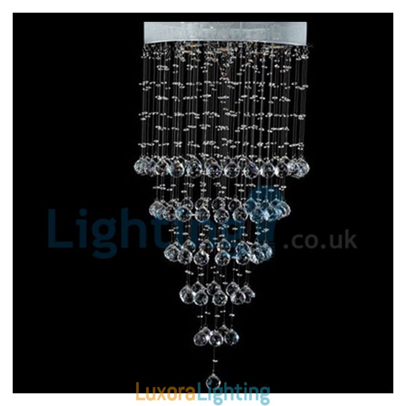 Designer Touch Decorative Modern Contemporary Chandelier Flush mount Pendant Fixture Crystal Rain Drop Light