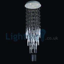 Designer Touch Decorative Modern Contemporary Chandelier Flush mount Pendant Fixture Crystal Rain Drop Light