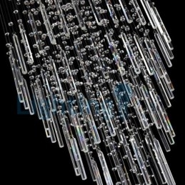 Designer Touch Decorative Modern Contemporary Chandelier Flush mount Pendant Fixture Crystal Rain Drop Light